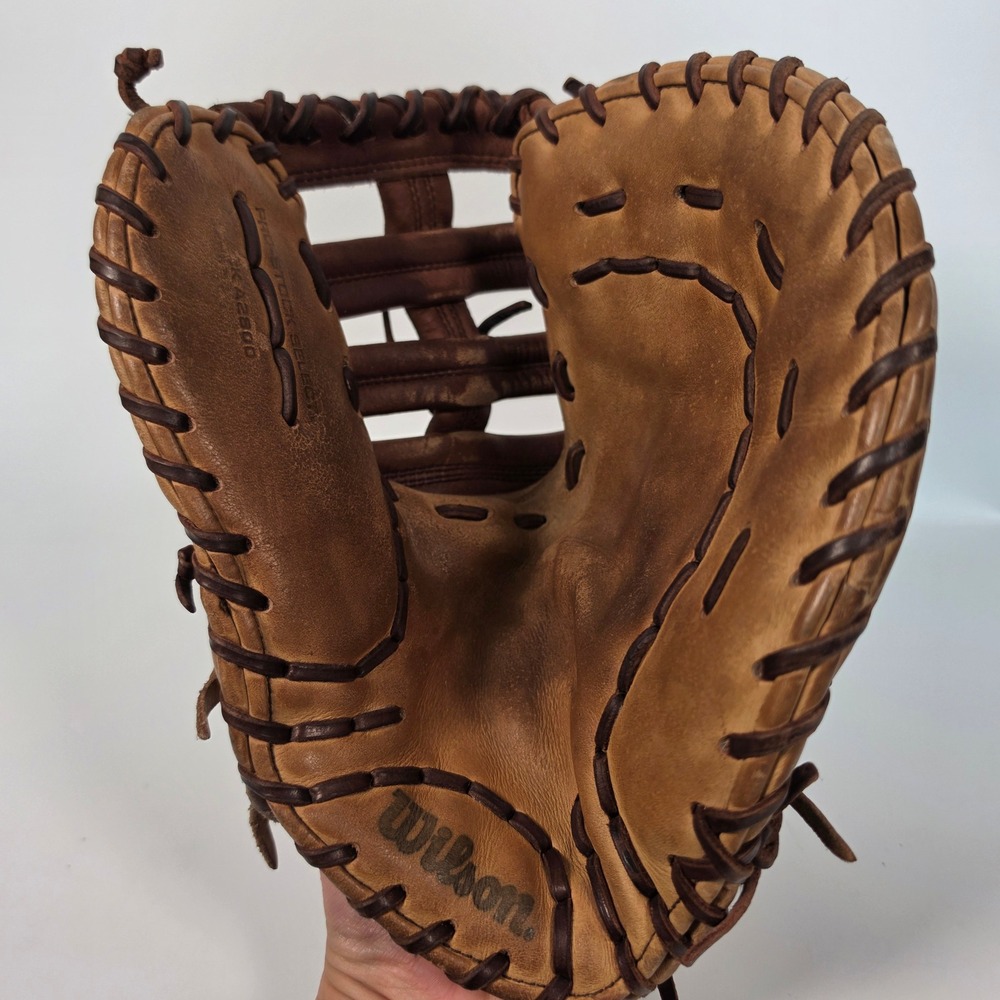 Wilson A2K A2800 Catcher's Mitt Brown Leather Baseball Glove RHT Pro Stock